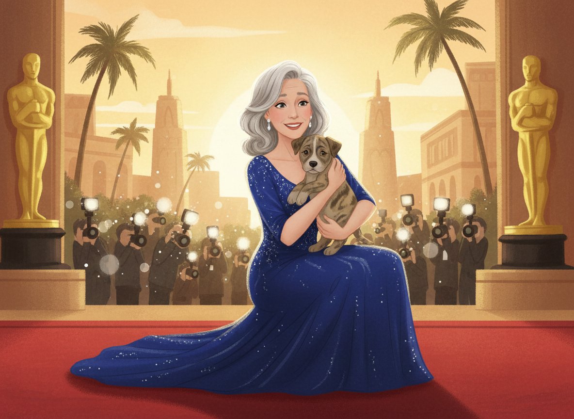 Sharon Stone Went to an Awards Show and Left With a Puppy